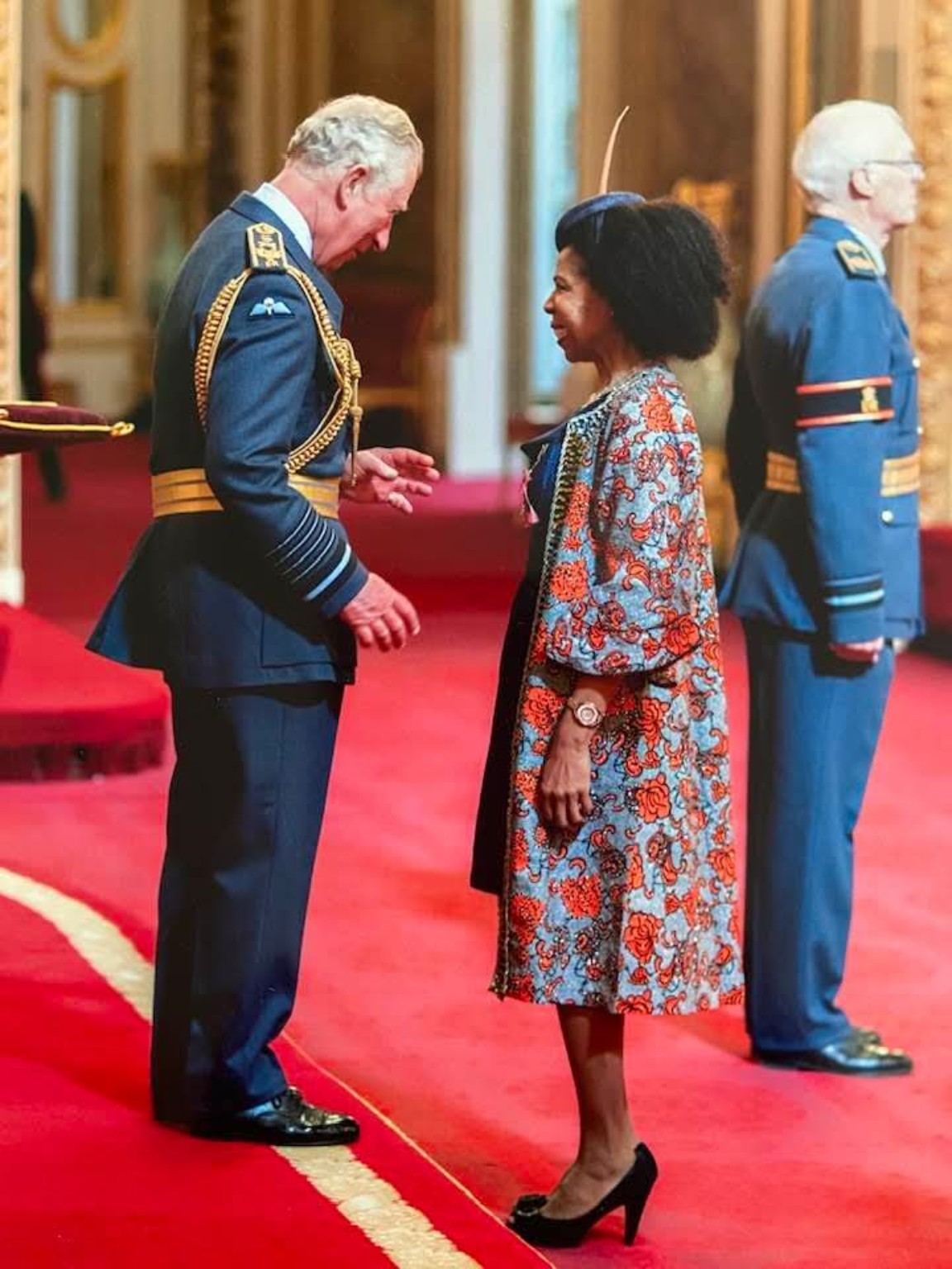 Shirley J. Thompson meeting King Charles