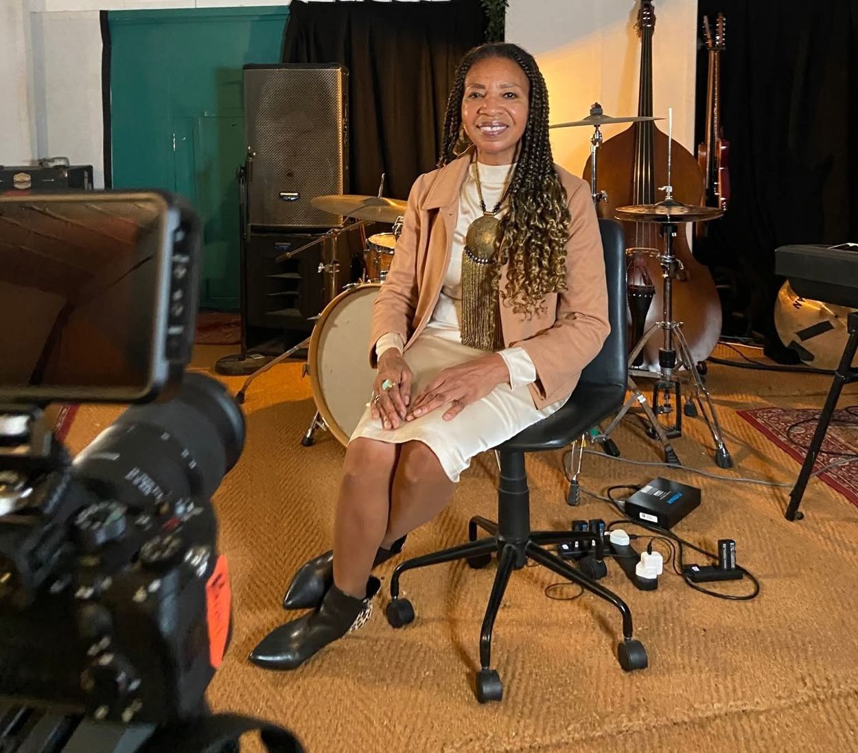 Shirley J. Thompson in a creative studio